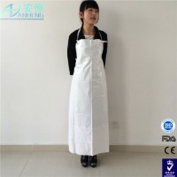 White Color Premium Quality Disposable Plastic PVC Apron