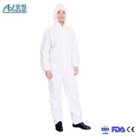 Disposable Microporous Coverall with SGS Certificate/White Non-Woven Coverall