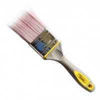 2" Painting Tools Paint Brush with Sharpened Synthetic Bristles and TPR Handle