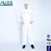 Wateroof Disposable Protective Polypropylene Coverall PP+PE Coverall