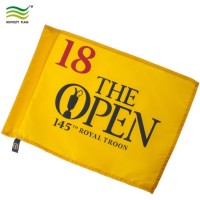 Custom Oxford Knitted Polyester Golf Flags and Pole