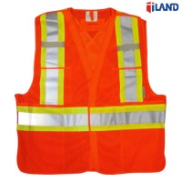 High Visibility Fluorescent Mesh Fabric Reflectivetape Tape Safety Vest