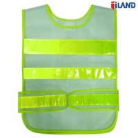 High Visibility Fluorescent Mesh Fabric PVC Reflective Stripe Safety Vest