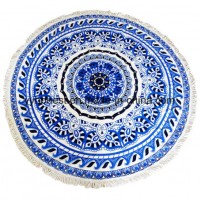 China Suppliers High Quality Microfiber Digital Printed Circular Beach Towel