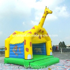 Giraffe Cartoon Printing Inflatable Bounce Jumping Castle House Bouncer (JC-07)图1