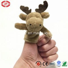 Plush Moose Xmas Mascot Finger Puppet Custom Toy图1