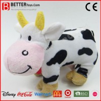 Lovely Retail Stuffed Animal Cow Toy for Kids/Children