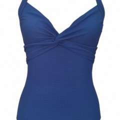 Ladies Rib Fabrics One Piece Mesh Inside Swimwear图1