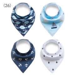 Cotton Infant Baby Bandana Drool Bibs Muslin Cute Baby Burp Cloths图1