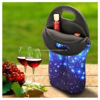 Hot Sell Durable Double-Bottle Neoprene Insulated Funny Wine Bottle Holder