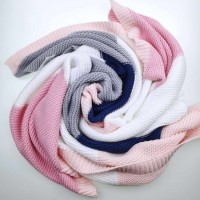 Knitting Cotton Baby Blanket Factory Customized Wholesale