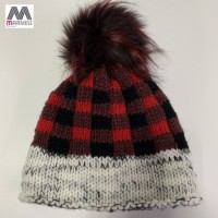 Diamond Patten Double Color Contrast Beanie