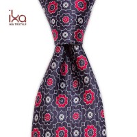 Luxury Wedding Floral Pattern Woven Jacquard Korea Silk Handmade Men Tie