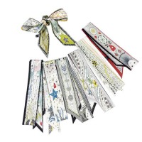 Tarot Series Double-Side Printed Bag Handle Scarf Small Ribbon Variety Scarf Girls Hair Head Band