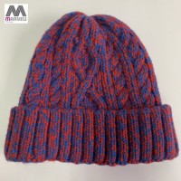 Basic Space Dye Yarn Knitted Cable Beanie