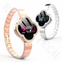 Jewelry Buckle Women S6 IP67 Waterproof Fitness Tracker Smart Watch Bracelet