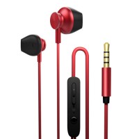 in-Ear Remote Control High Fidelity Metal Earphones Mobile Phone Headset Subwoofer Mobile Computer U