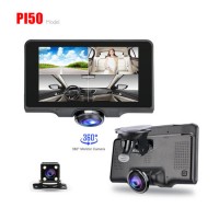 Factory Wholesale 5.0'' Touch Screen FHD1080p Car DVR Dash Cam Black Box with 360 Degree P