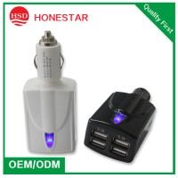 High Power and Quality 6.2A Output USB Car Charger for Apple