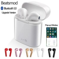 Hbq I7s Pop up Window Stereo Wireless Headphone Bluetooth Mobile Earphone with Mic Charger Box