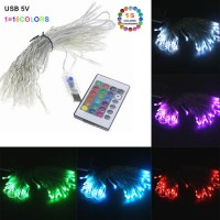 5m 10m RGB 16 Colors Christmas LED String Light USB Remote Control LED Strip Light