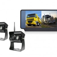 7inch 2CH Digital Mirror Monitor Wireless Rear View System for Vehicles