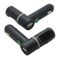 Portable Auto Dual USB Car Charger FM Radio Receiver Mobile Phone Car Lighter Bluetooth Transmitter