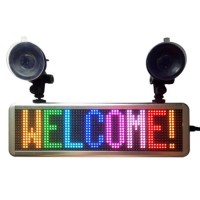 P4.75-16X64 S-RGB Bluetooth APP Control LED Message Rolling Board with Suckers Multi-Language