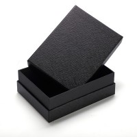 Black Cardboard Paper Gift Packaging Box for Jewellery