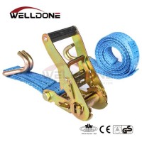 1.5 Inch 38mm 3000 Kg Rachet Tie Down Cargo Truck Straps Motorcycle with Double J Hook