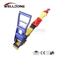 2" 50mm 7600kg Long Handle Cargo Tensioner Cargo Control Tie Down Strap with 2 Swivel Hooks