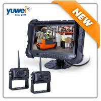 New and HD 720p Digital Wireless Dual Rearview Bus/Car/Truck Camera System with Popular Selling 7inc