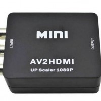 RCA to HDMI  1080P Mini RCA Composite CVBS AV to HDMI Video Audio Converter Adapter Supporting PAL/N