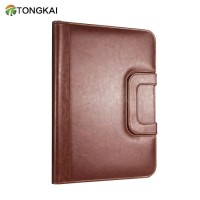 Brown PU Leather Fashion Office Bag for File with Circle Handle