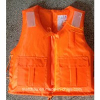 Orange Cheap Nylon and Foam Work Life Jacket