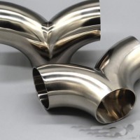 63mm 2.5" Pipe Fitting Od Butt Welding Y-Shaped Elbow 3 Way SUS 304 Stainless Steel