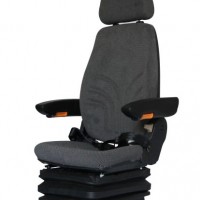 Grammer Construction Machinery Seat with Headrest and Armrest