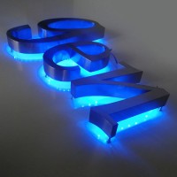 Outdoor Fabricated Custom Mini 3D Acrylic LED Edge Lit Channel Letter Sign