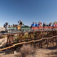 Classic Rail Amusement Train Ride with Track