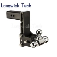 Rise Drop Trailer Tow Hitch Adjustable Mounting Towing Receiver with Ball