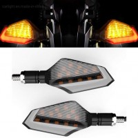 Universal Motorcycle LED Turn Signal Lights Blinkers Front Rear Indicators for Motorbike YAMAHA Scoo