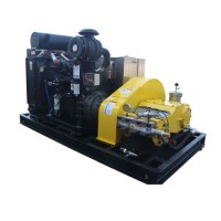 15000psi (1000bar) 170HP Diesel Unit High Pressure Water Blasting Machine