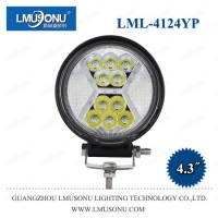 Lmusonu New Model 4.3 Inch 36W 4124yp Round LED Work Driving Light with White DRL Lamp Combo Beam Wa