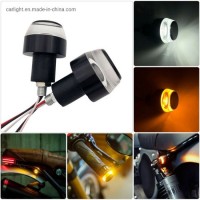 Motorcycle Turn Signal Handlebar Indicator LED Light Lamp Handle Blinker