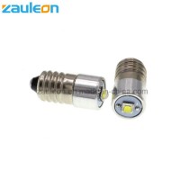 E10 5W 2-9V Non-Polarity 5-30V 1-9V LED Flashlight Replacement Bulb Torch Lamp Light Cool White