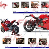 Full Set of Carbon Fiber Motorcycle Accessory Parts for Ducati Panigale V4