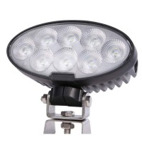 12V/24V 7inch 80W IP68 Waterproof Oval CREE LED Tractor Work Lamps with Swivel Brackets