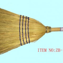 Corn Broom for Garden and Hotel Cleaning  Supper Design and Easily Hang on The Wall图1