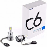 Hurt by C6  Try This New LED Headlight Bulbs Conversion Kit Extremely Bright-Instant Start-C6 LED Bu