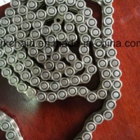 Nickel Plated Steel Roller Conveyor Chain with Side Rollers